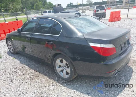 2008 BMW 528I из США, поврежденный, VIN WBANU53578CT00673